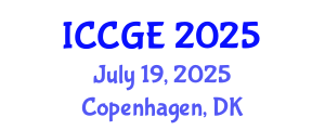 International Conference on Civil and Geological Engineering (ICCGE) July 19, 2025 - Copenhagen, Denmark
