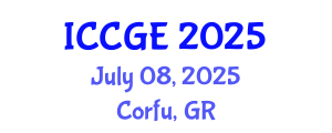International Conference on Civil and Geological Engineering (ICCGE) July 08, 2025 - Corfu, Greece
