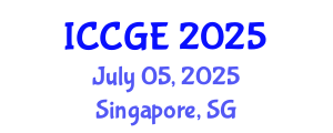 International Conference on Civil and Geological Engineering (ICCGE) July 05, 2025 - Singapore, Singapore