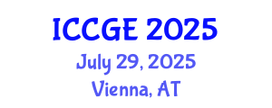 International Conference on Civil and Geological Engineering (ICCGE) July 29, 2025 - Vienna, Austria
