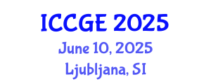 International Conference on Civil and Geological Engineering (ICCGE) June 10, 2025 - Ljubljana, Slovenia