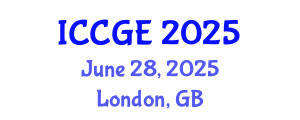 International Conference on Civil and Geological Engineering (ICCGE) June 28, 2025 - London, United Kingdom