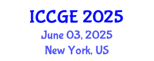 International Conference on Civil and Geological Engineering (ICCGE) June 03, 2025 - New York, United States