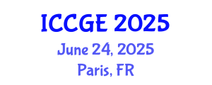 International Conference on Civil and Geological Engineering (ICCGE) June 24, 2025 - Paris, France
