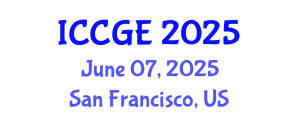 International Conference on Civil and Geological Engineering (ICCGE) June 07, 2025 - San Francisco, United States
