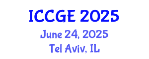 International Conference on Civil and Geological Engineering (ICCGE) June 24, 2025 - Tel Aviv, Israel