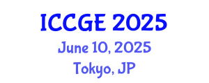 International Conference on Civil and Geological Engineering (ICCGE) June 10, 2025 - Tokyo, Japan