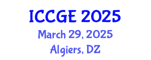 International Conference on Civil and Geological Engineering (ICCGE) March 29, 2025 - Algiers, Algeria