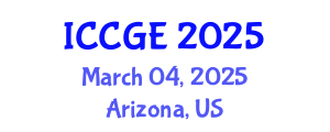 International Conference on Civil and Geological Engineering (ICCGE) March 04, 2025 - Arizona, United States