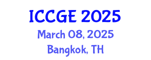 International Conference on Civil and Geological Engineering (ICCGE) March 08, 2025 - Bangkok, Thailand