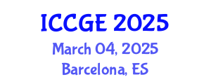 International Conference on Civil and Geological Engineering (ICCGE) March 04, 2025 - Barcelona, Spain