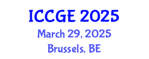 International Conference on Civil and Geological Engineering (ICCGE) March 29, 2025 - Brussels, Belgium