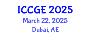 International Conference on Civil and Geological Engineering (ICCGE) March 22, 2025 - Dubai, United Arab Emirates