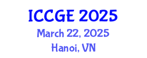 International Conference on Civil and Geological Engineering (ICCGE) March 22, 2025 - Hanoi, Vietnam