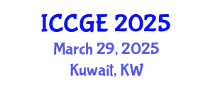 International Conference on Civil and Geological Engineering (ICCGE) March 29, 2025 - Kuwait, Kuwait