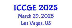 International Conference on Civil and Geological Engineering (ICCGE) March 29, 2025 - Las Vegas, United States