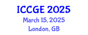 International Conference on Civil and Geological Engineering (ICCGE) March 15, 2025 - London, United Kingdom
