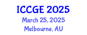 International Conference on Civil and Geological Engineering (ICCGE) March 25, 2025 - Melbourne, Australia