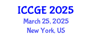 International Conference on Civil and Geological Engineering (ICCGE) March 25, 2025 - New York, United States