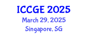 International Conference on Civil and Geological Engineering (ICCGE) March 29, 2025 - Singapore, Singapore
