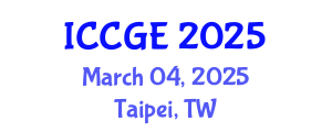 International Conference on Civil and Geological Engineering (ICCGE) March 04, 2025 - Taipei, Taiwan