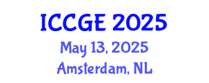 International Conference on Civil and Geological Engineering (ICCGE) May 13, 2025 - Amsterdam, Netherlands