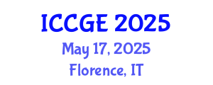 International Conference on Civil and Geological Engineering (ICCGE) May 17, 2025 - Florence, Italy