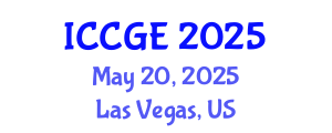 International Conference on Civil and Geological Engineering (ICCGE) May 20, 2025 - Las Vegas, United States