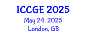 International Conference on Civil and Geological Engineering (ICCGE) May 24, 2025 - London, United Kingdom