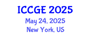 International Conference on Civil and Geological Engineering (ICCGE) May 24, 2025 - New York, United States