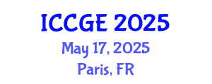 International Conference on Civil and Geological Engineering (ICCGE) May 17, 2025 - Paris, France