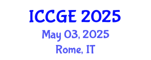 International Conference on Civil and Geological Engineering (ICCGE) May 03, 2025 - Rome, Italy