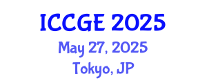 International Conference on Civil and Geological Engineering (ICCGE) May 27, 2025 - Tokyo, Japan