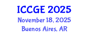 International Conference on Civil and Geological Engineering (ICCGE) November 18, 2025 - Buenos Aires, Argentina