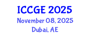 International Conference on Civil and Geological Engineering (ICCGE) November 08, 2025 - Dubai, United Arab Emirates
