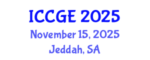 International Conference on Civil and Geological Engineering (ICCGE) November 15, 2025 - Jeddah, Saudi Arabia