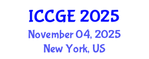 International Conference on Civil and Geological Engineering (ICCGE) November 04, 2025 - New York, United States