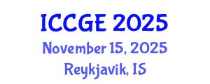 International Conference on Civil and Geological Engineering (ICCGE) November 15, 2025 - Reykjavik, Iceland