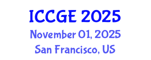 International Conference on Civil and Geological Engineering (ICCGE) November 01, 2025 - San Francisco, United States