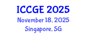 International Conference on Civil and Geological Engineering (ICCGE) November 18, 2025 - Singapore, Singapore