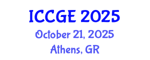 International Conference on Civil and Geological Engineering (ICCGE) October 21, 2025 - Athens, Greece