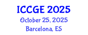 International Conference on Civil and Geological Engineering (ICCGE) October 25, 2025 - Barcelona, Spain