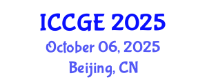 International Conference on Civil and Geological Engineering (ICCGE) October 06, 2025 - Beijing, China