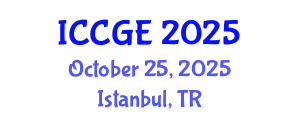 International Conference on Civil and Geological Engineering (ICCGE) October 25, 2025 - Istanbul, Turkey