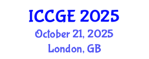 International Conference on Civil and Geological Engineering (ICCGE) October 21, 2025 - London, United Kingdom