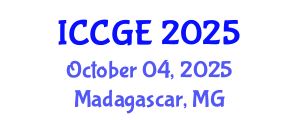 International Conference on Civil and Geological Engineering (ICCGE) October 04, 2025 - Madagascar, Madagascar