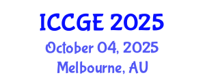 International Conference on Civil and Geological Engineering (ICCGE) October 04, 2025 - Melbourne, Australia