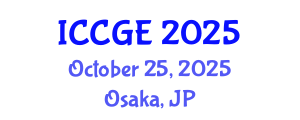 International Conference on Civil and Geological Engineering (ICCGE) October 25, 2025 - Osaka, Japan