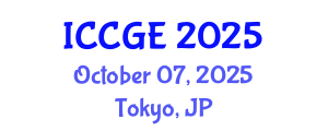International Conference on Civil and Geological Engineering (ICCGE) October 07, 2025 - Tokyo, Japan