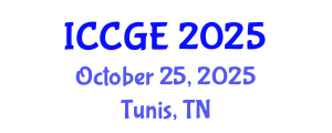 International Conference on Civil and Geological Engineering (ICCGE) October 25, 2025 - Tunis, Tunisia